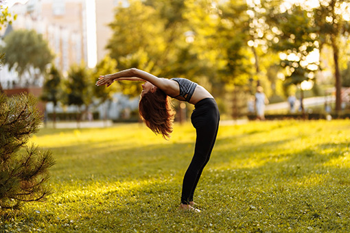 Tolleson Teen Who Had Back Pain Treatment in Phoenix AZ Doing a Backbend