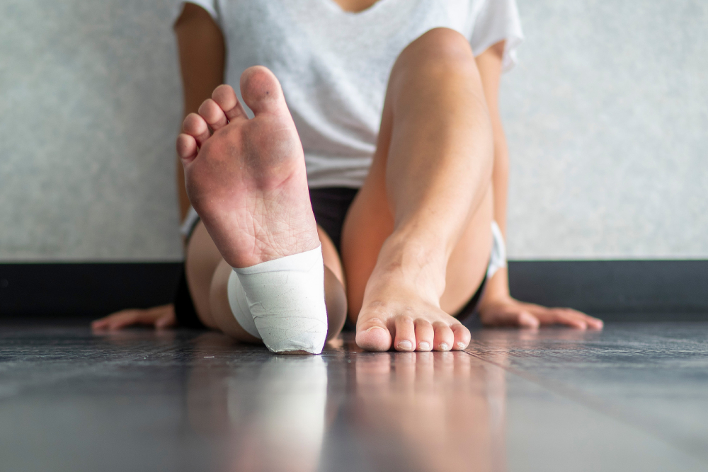 Tolleson Lady With Injured Ankle Sitting and Contemplating Visiting Personal Injury Chiropractor